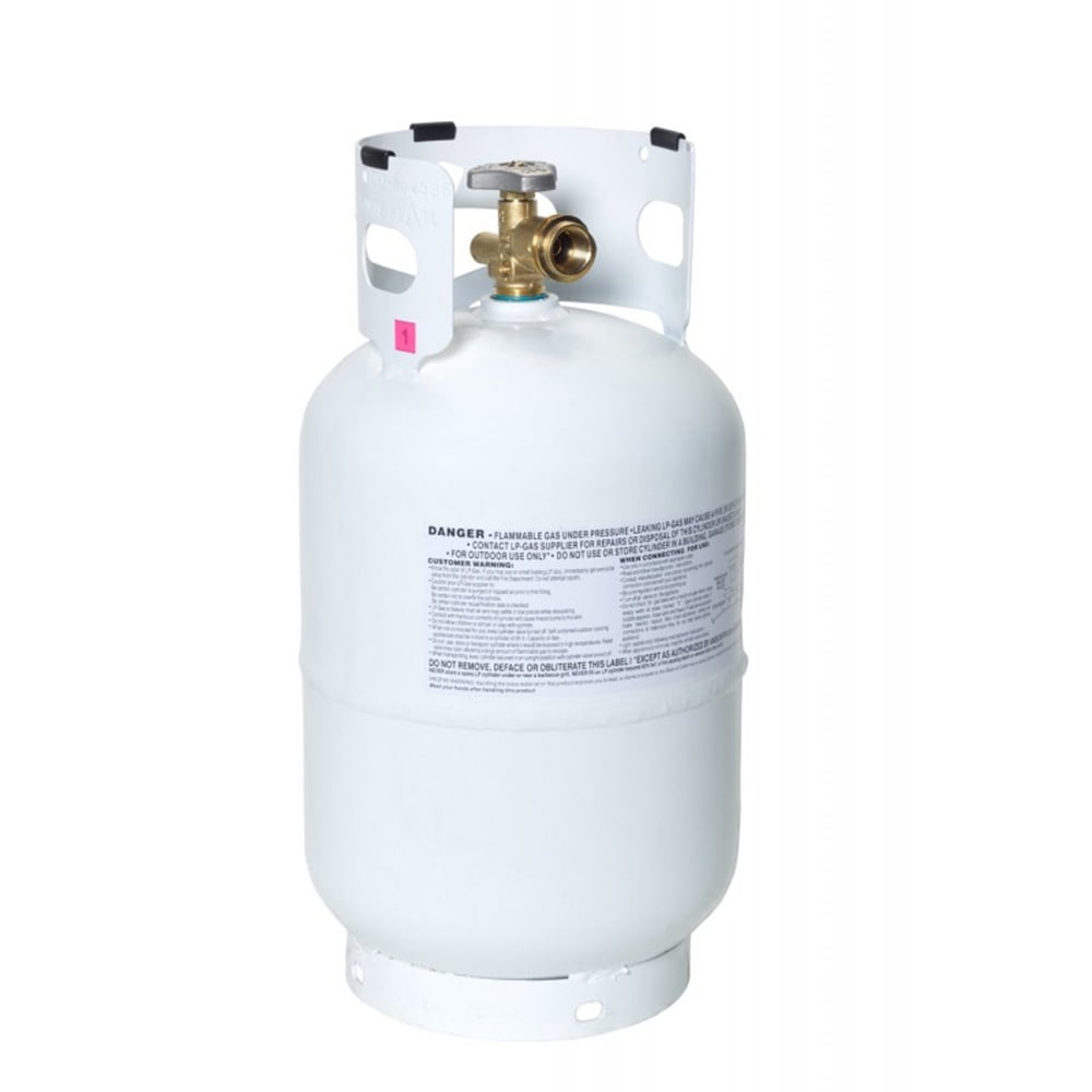 Flameking Portable Ready to Fill Empty LP Propane Gas Cylinder Tank, 10