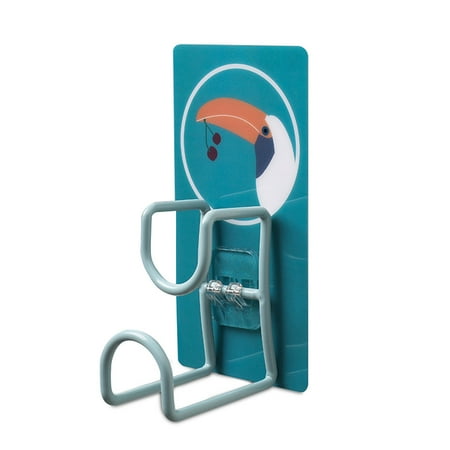 

2Pcs Wall Mount Hook Washbasin Holder Punch-free Sticky Collapsible Double Layer Hanger Traceless for Toilet Bathroom Kitchen Animal 3