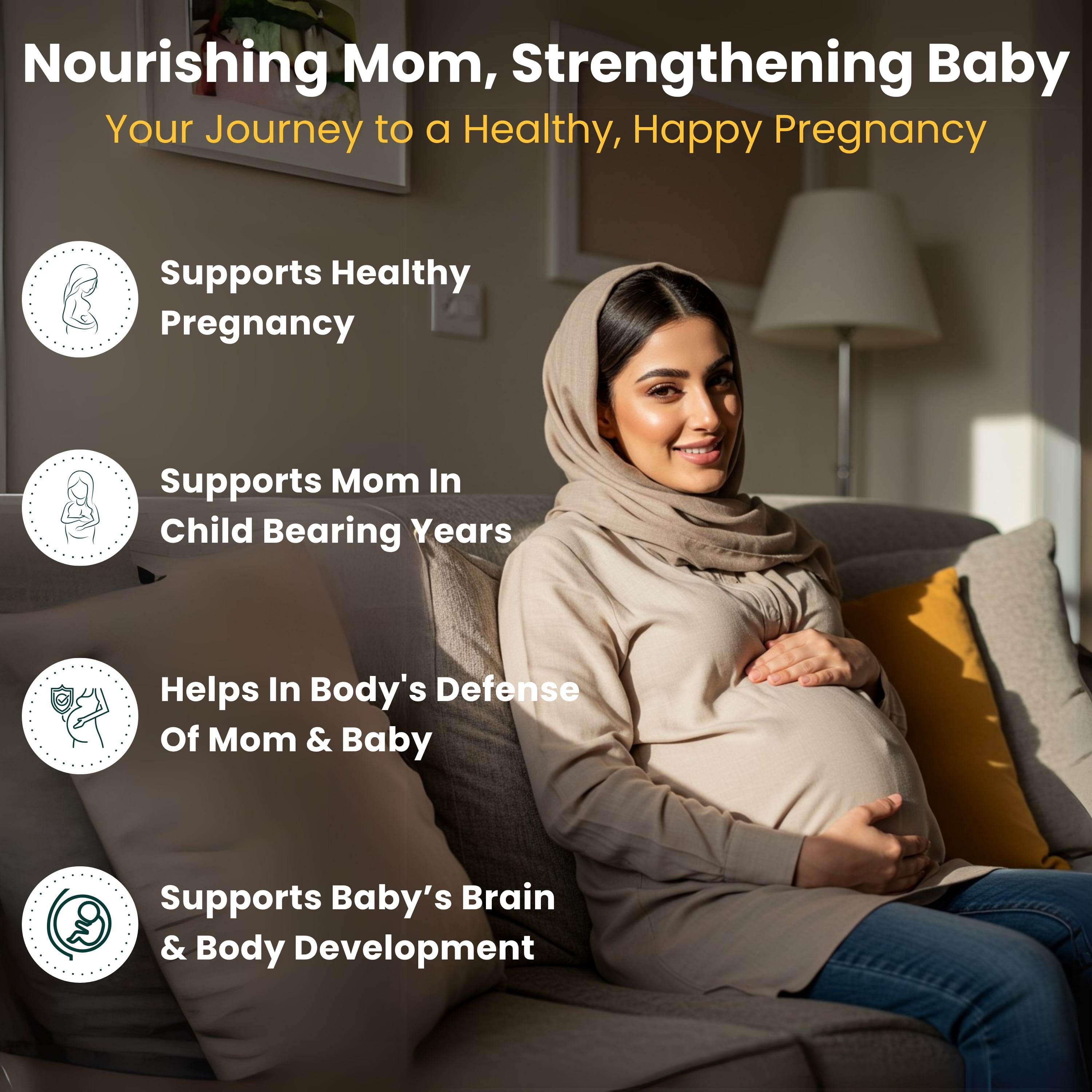 SHIFAA NUTRITION Halal Prenatal Multivitamin Supplement, Halal, 30 Ct – With DHA, Folic Acid & Nutrients for Pregnancy