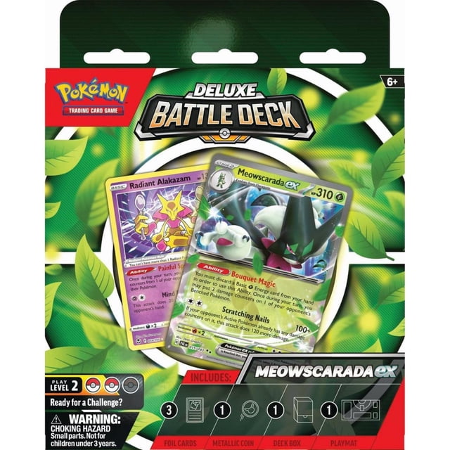 Juego de cartas coleccionables Pokémon Meowscarada Deluxe Battle Deck