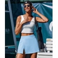 thumbnail image 4 of Pinspark Golf Skirts for Women High Waisted Tennis Skort Lightweight Activewear Skorts with Pockets Built-in Shorts 16" Pickleball Skirt, 4 of 6