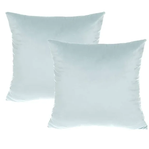 Xukmct Set of 2 Soft Velvet Throw Pillow Covers Decorative Pillow Case Solid Color Square Cushion Cases for Living Room Couch Bed Sofa, 16" x 16"