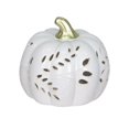 thumbnail image 1 of White Ceramic Pumpkin w/ Light, 1 of 5