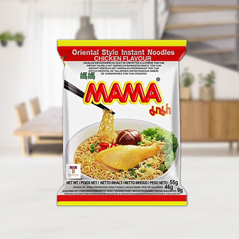 30 Packs) MAMA Thai Instant Noodles - Hot & Spicy Chicken Flavor