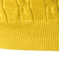 thumbnail image 5 of TOUMENY Men Winter Half Zip Sweater Casual Soft Comfy Knit Pullover Long Sleeve Solid Slim Crew Neck Basic Warm Fall Tops Yellow M, 5 of 7