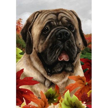Manchester Terrier - Best of Breed Fall Leaves Garden