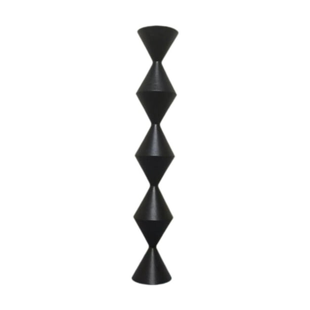Candelabro,Candelabro de madera cónico Candelabro,Candelabro cónico para decoración del hogar,Candelabro redondo de madera para mesa,Adorno para centro de mesa de boda con bandeja para