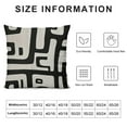 thumbnail image 5 of Creowell  Decorative Throw Pillow Covers Geometric Black and White Square Cushion Case for Couch Sofa Bed Bedroom Living Room 12x12in, 5 of 5