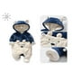 thumbnail image 5 of Mono de bebé, traje de nieve de invierno, calentador de franela para bebé, mono de invierno para niños y niñas, 5 of 6