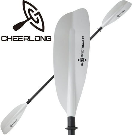 Kayak Paddle with Fiberglass Shaft and PP Blade, Floating Kayaking Oars, Adjustable 230-240 cm/ 90.5-94.5 Inches
