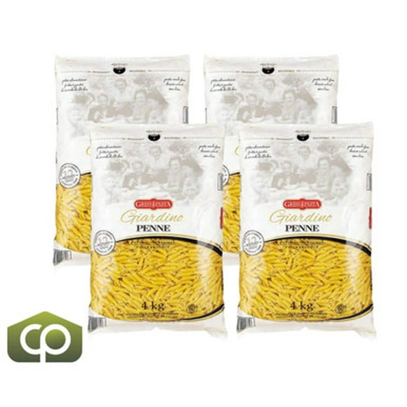 Griss Pasta Giardino Penne, 4 kg (4/caisse) - Élégance de Semoule de Blé Dur