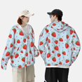 thumbnail image 3 of KLL Strawberry Print Men's Women’s UPF 50+ Sun Protection Outdoor Hoodie Jacket Long Sleeve Fishing Hiking Performance Shirt-Medium, 3 of 6