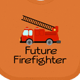 thumbnail image 4 of Inktastic Ladder Truck Future Firefighter Boys or Girls Baby Bib, 4 of 4