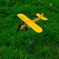 thumbnail image 4 of Fiudx Ofertas relámpago Veleta de avión de metal para jardín, avión giratorio, molino de viento, veleta, avión para decoración artística de exteriores y patios, 4 of 7