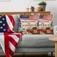 thumbnail image 3 of Clearance Under $5!Yyuenw 4Th of July Decorations Patriotic Pillow Covers 18X18 America Flag Double Sides Print Cushion Cover for Bed Sofa Cartoons Tetragonum Couch Pillow Cover, 3 of 5