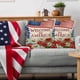 thumbnail image 3 of Funda de cojín con estampado de la bandera estadounidense a doble cara para sofá cama | Funda de almohada cuadrada decorativa con cremallera oculta | Poliéster lavable, 3 of 5