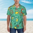 thumbnail image 4 of Bixox Men's Hawaiian Shirts Men's Funny Animals in Jungle Print Short-Sleeve Shirt-Small, 4 of 8