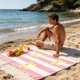 thumbnail image 1 of Fashionable Colorful Striped Beach Towels Soft And -fine Fiber Bath Towels For Bathing, 1 of 6