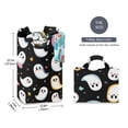 thumbnail image 2 of Yayeee Freestanding Laundry Hamper with Handle Collapsible Large Storage Basket for Clothes, White Halloween Ghost, 2 of 7