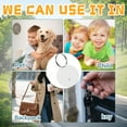 thumbnail image 7 of GJX Cat Tracker,ABS GPS Tracker for Dogs for Luggage Keychains Pets,Compact Round Two-Way Alarm Dog GPS Tracker,White, 7 of 7