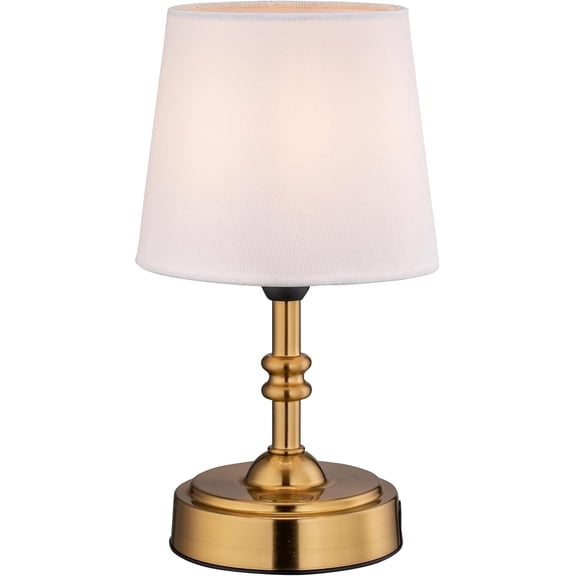 O’Bright Seraph mini – Cordless LED Table Lamp with Dimmer, Built-in Rechargeable Battery, 3-Level Brightness, Patio Table Lamp, Bedside Night Lamp, Ambient Light for Restaurant, Antique Brass