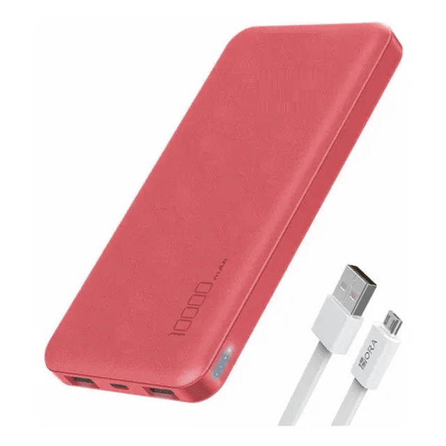 Power Bank Batería Portatil Malubero 10000mah Rojo Malu1372