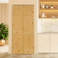 thumbnail image 2 of 3 Panel Colonial Double Hip Knotty Pine Interior Door Slab (18x80), 2 of 5