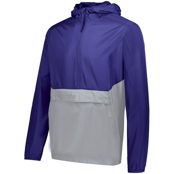 Holloway Sportswear 3XL Pack Pullover Purple/Athletic Grey 229534