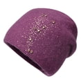 thumbnail image 1 of Sonducket Gorro de invierno para mujer, gorro de Color sólido para clima frío, gorro térmico transpirable, mezcla de ropa informal para la cabeza, Accesorios de disfraces Rojo Sonducket AP013158-02, 1 of 6