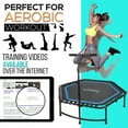 thumbnail image 3 of Serenelife Pro Aerobics Portable Sports & Fitness Trampoline, Black, 3 of 4