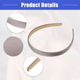 thumbnail image 4 of Vocoste 2 Pcs Solid Simple Satin Headbands Fashion Hair Accessories for Women Champagne Purple 0.63" Wide, 4 of 6