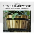 thumbnail image 3 of Avera Products (#AWP304160) Round Wood Barrel Planter, 16â D x 9.5â H, 3 of 6