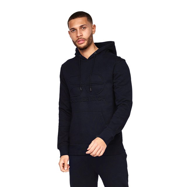 Crosshatch - Sudadera Melpoore para Hombre (Marino)