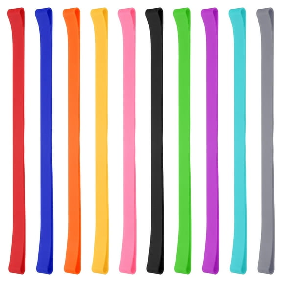 Uxcell 12" Rubber Bands, 10 Pcs, Multi Color