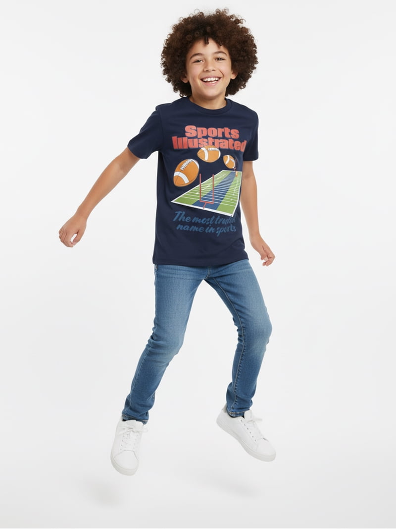 Sports Illustrated Boys' & Big Boys' Graphic Tee with Short