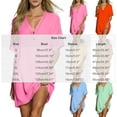 thumbnail image 3 of Ygbgbb Women V‑Neck Henley Mini Tunic Dress, Short Sleeve Half‑Placket Loose Fit Casual Shift Dress for Beach Cover‑Up and Everyday Summer Wear Orange XL, 3 of 7