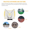thumbnail image 5 of Zupapa 7 Ft. x 7 Ft. Baseball Softball Practice Net Tee Caddy Set with Strike Zone, 5 of 7