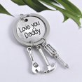 thumbnail image 1 of Llavero de acero inoxidable Love You Daddy, etiquetas de llavero, suministros clave con colgante de Kit de reparación ShuxiuWang 8390605871474, 1 of 1