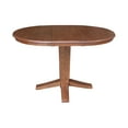 thumbnail image 4 of 36" Solid Wood Round Top Pedestal Dining Table with 12" Leaf - 30.1"H, 4 of 7
