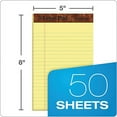 thumbnail image 2 of TOPS-TOPS "The Legal Pad" Perforated Pads, Narrow Rule, 5 x 8, Canary, 50 Sheets, Dozen (7501), 2 of 5