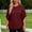 Tops-278Wine, variant on Xdegoge 3/4 Sleeve Tops for Women Crew Neck Regular Fit Tunic Tops 3/4 Sleeve Casual Tops Sparkly Glitter Chiffon Overlay Layering Wear