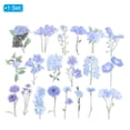 thumbnail image 3 of Calcomanías de Flores de Vinilo Transparentes Uxcell, Calcomanías de Flores Claras PET para Álbum de Recortes, Azul 40 Hojas, 3 of 6