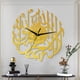 thumbnail image 2 of Reloj de pared grande de 12 pulgadas, moderno, con números arábigos, para el hogar y la oficina. dorado, 2 of 7