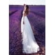 thumbnail image 2 of Vestido de novia de encaje con perspectiva de manga larga para mujer, vestido de dama de honor, vestido largo dividido, 2 of 3