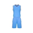 thumbnail image 2 of Kids Soccer Team Jersey Ndbuld Children's Sleeveless Top Elastic Waistband Shorts Training Suit Middle-aged Children's Football Suit Set, 2 of 6
