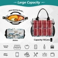 thumbnail image 4 of Large Insulated Lunch Bags for Women Men Leakproof Thermal Meal Lunch Tote Bag for Office Work Picnic Travel Beautiful Watercolor Deer 12L, 4 of 6
