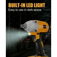 thumbnail image 6 of Adedad 20V Cordless Impact Wrench 1/2", 400N.m Brushless Impact Drill Driver with 4.0Ah Battery, 6 of 8