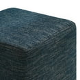 thumbnail image 5 of Modway Callum 17" Square Woven Heathered Fabric Upholstered Ottoman in Heathered Weave Azure, 5 of 9