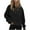 Black-quarter zipper hoodie, variant on Women Quarter Zip Sweatshirt Long Sleeve Oversized Half Zip Pullover Sweatshirt Y2K Hoodie Sweater Trendy Fall Clothes