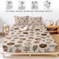 thumbnail image 5 of King Size Fitted Sheet Set - Vintage Pumpkins Fall 3 Piece Bedding Sets 16" Deep Pocket Fitted Sheet with 2 Pillowcases, Beige Thanksgiving Botanical Farm Brushed Microfiber Hotel Luxury Bed Sheets, 5 of 9